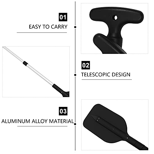 2Pcs Telescopic Kayak Paddle Rafting Boat Paddle Canoe Oars Plastic Aluminum Alloy Boat Oars - Image 24