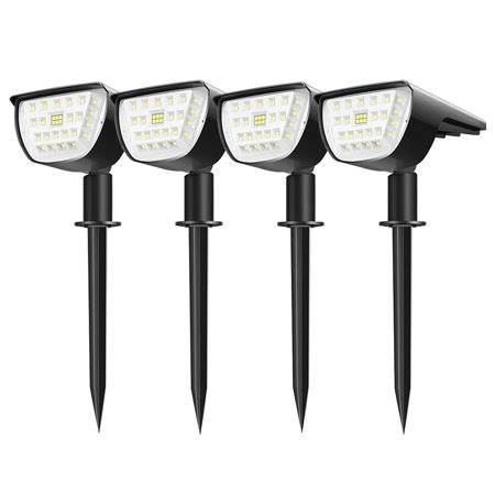 Litom 32 LED Solar Powered Path Light Landscape Spotlight 2-in-1 IP67 Waterproof for Outdoor Yard Garden Driveway Porch Walkway