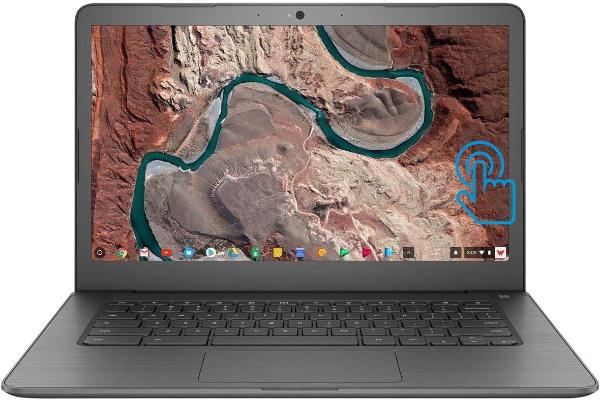 NewHP 14 Touch-Screen Chrome.Book Laptop for Student Business, HD Touch Micro-Edge Display, AMD A4 Processor, 4GB RAM, 32GB Emmc, Chrome OS, 1-Week Basrdis Support, Upto 9.25 Hours Battery Life
