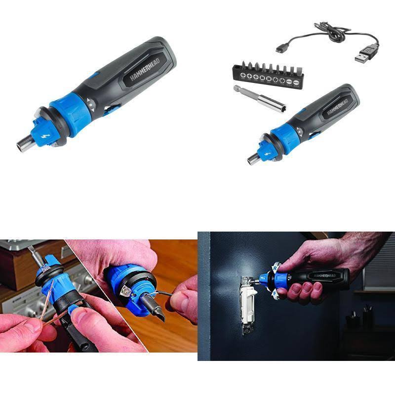 Hammerhead HCSD040-02 4V Lithium Rechargeable Screwdriver with Patented Circuit - Image 2